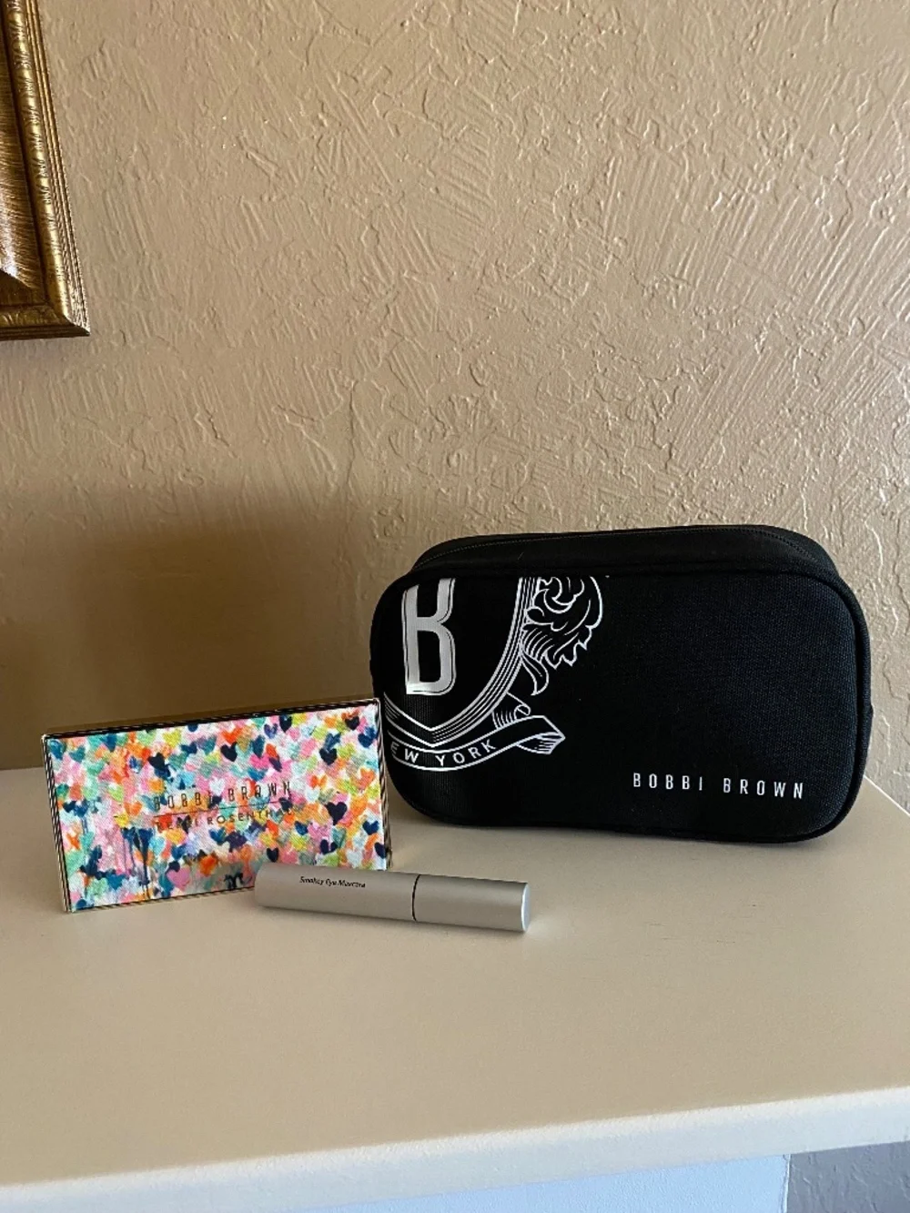 BOBBI BROWN SHINING MOMENT EYE SHADOW SET KERRI ROSANTHAL W/ MASCARA & ZIPPOUCH